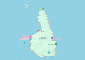 刁曼岛地图